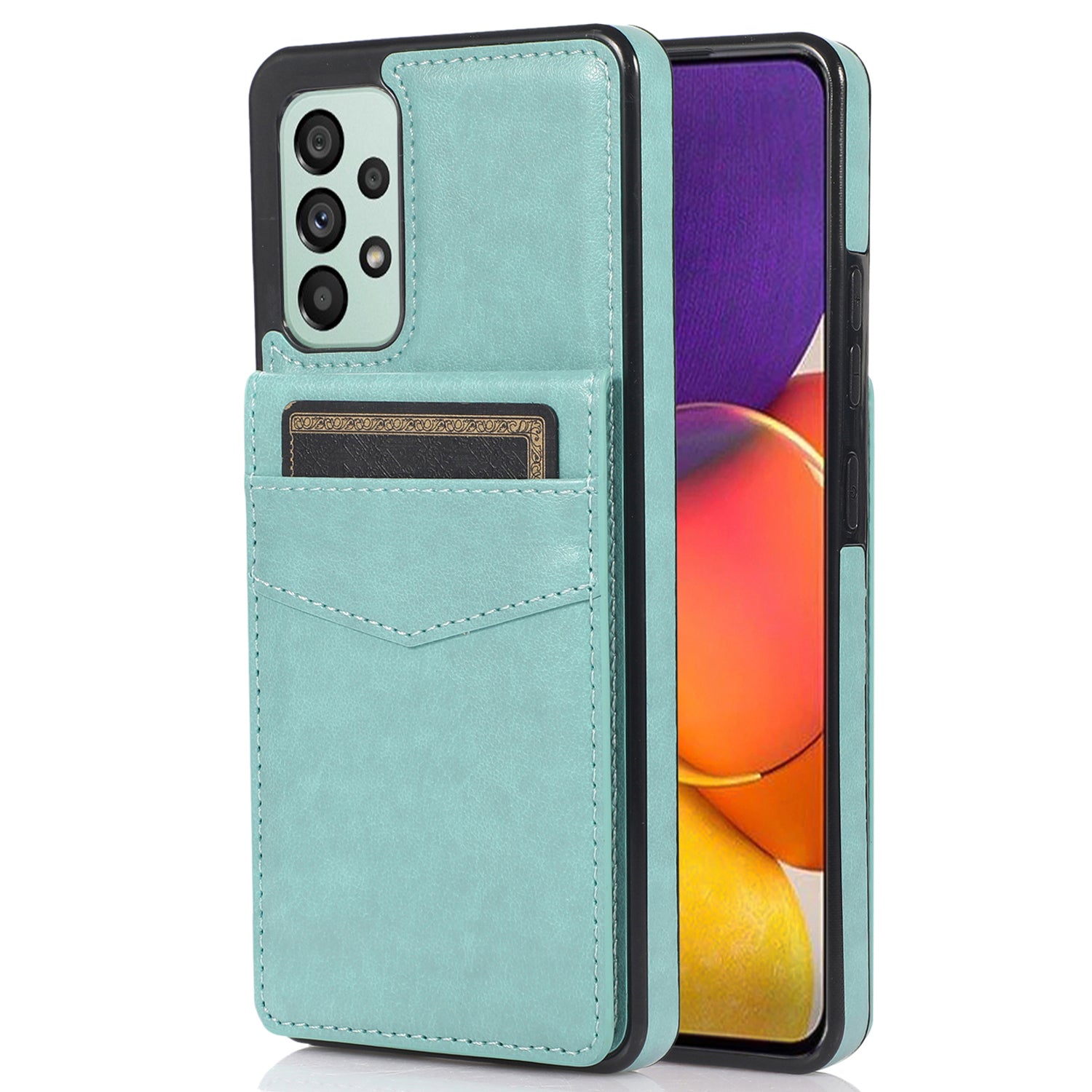 For Samsung Galaxy A33 5G Slim-fit Phone Cover PU Leather TPU Case with Kickstand Card Holder For Samsung Galaxy A33 5G Slim-fit Phone Cover PU Leather TPU Case with Kickstand Card Holder